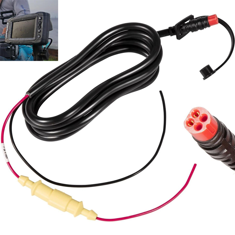 Fish Finder Cable - 010-11678-10 Marine Power Cable 6ft, 4-pin