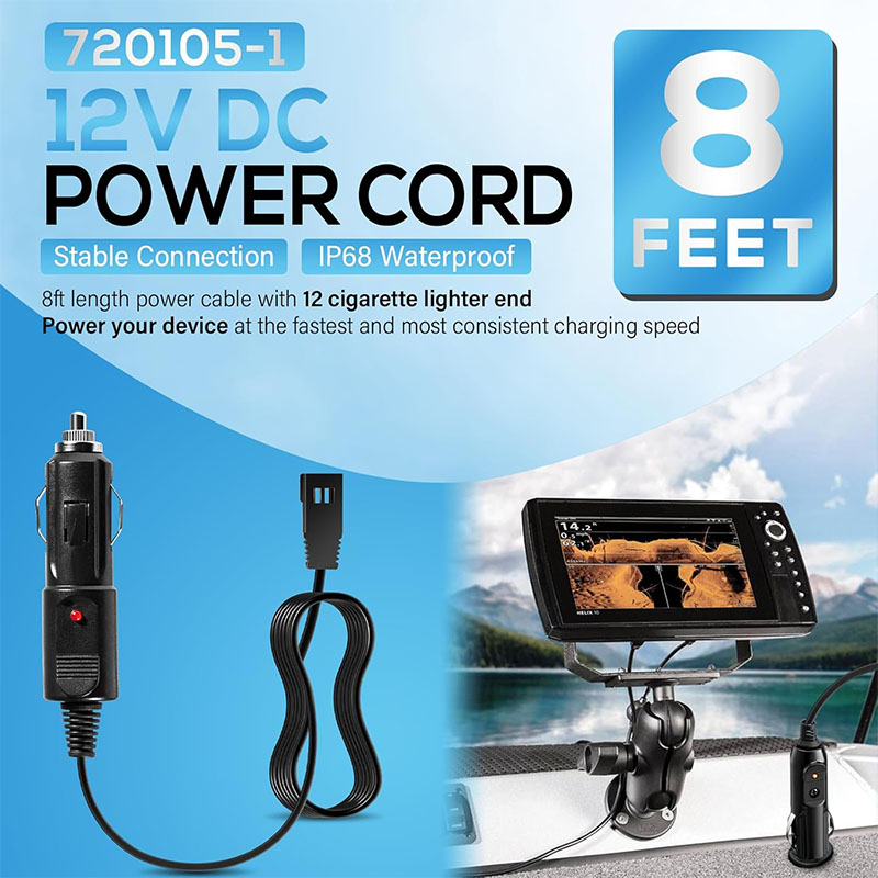 12V Power Cord 720105-1 for Fi - Fish Finder Charger recension och pris
