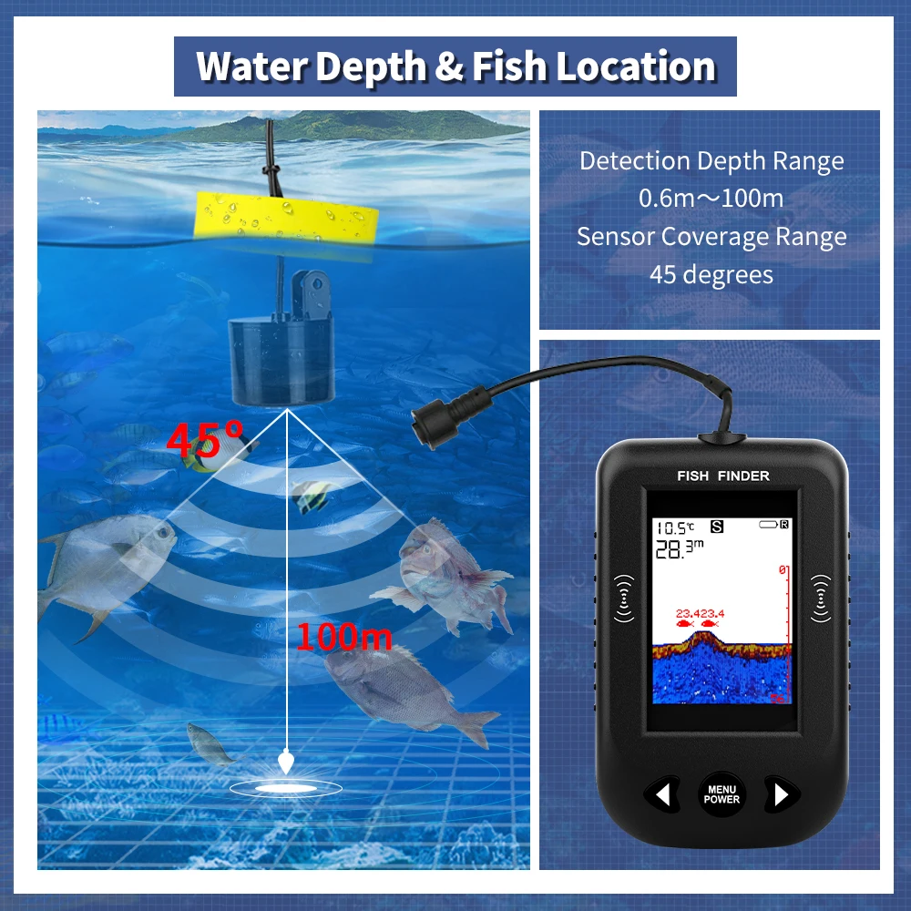 Erchang XF03 Fish Finders 45 D - Fish Finder Cable recension och pris