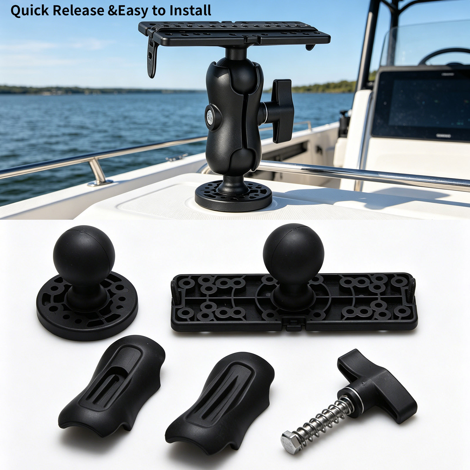 360° Adjustable Fish Finder Mo - Fish Finder Mount recension och pris