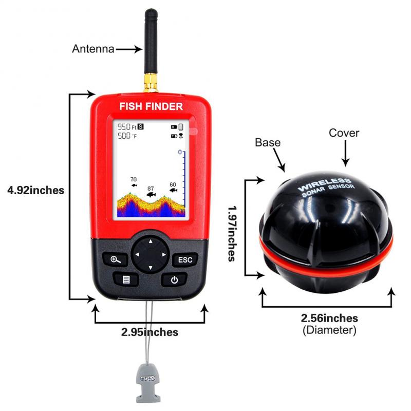 Portable Depth Fish Finder wit - Fish Finder Portable recension och pris
