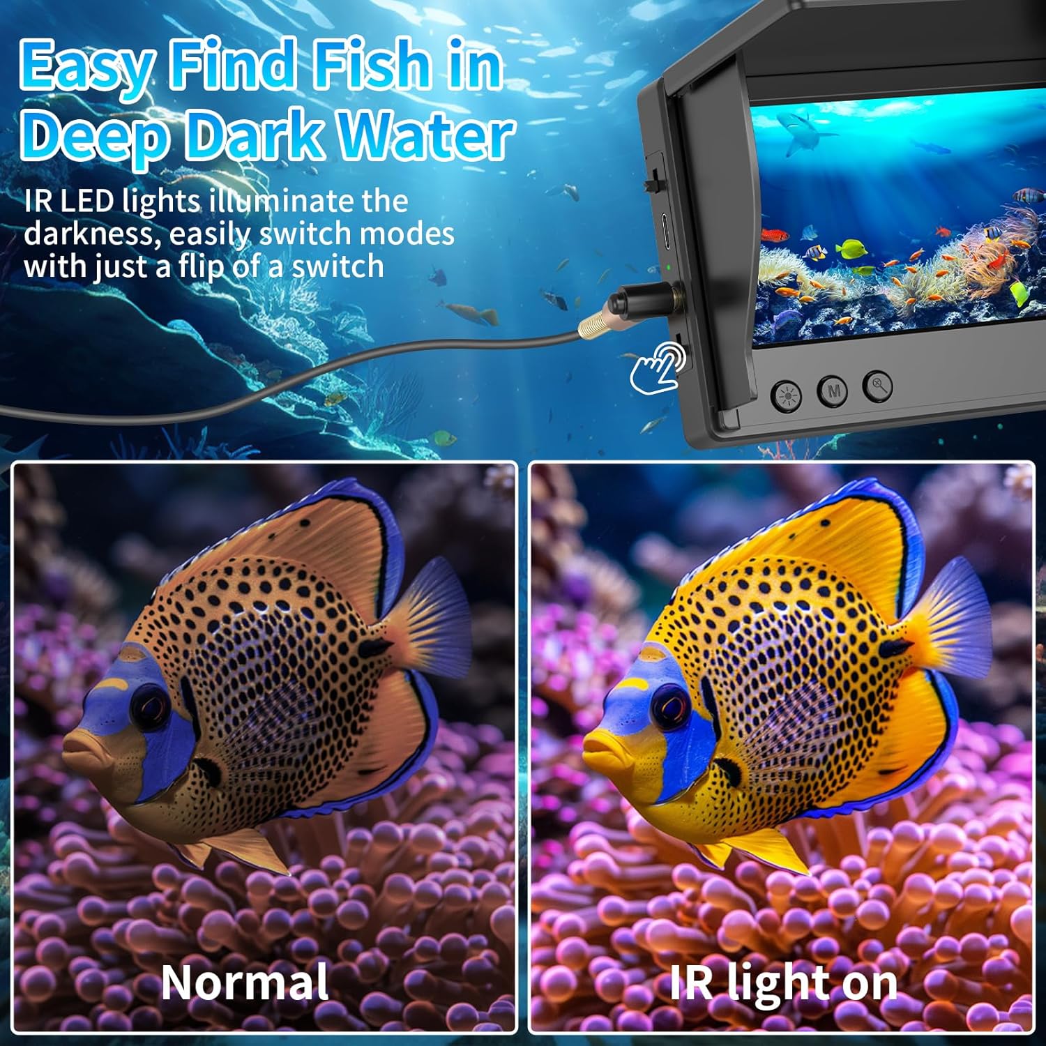Underwater Fishing Camera 4.3' - Fish Finder Cable recension och pris
